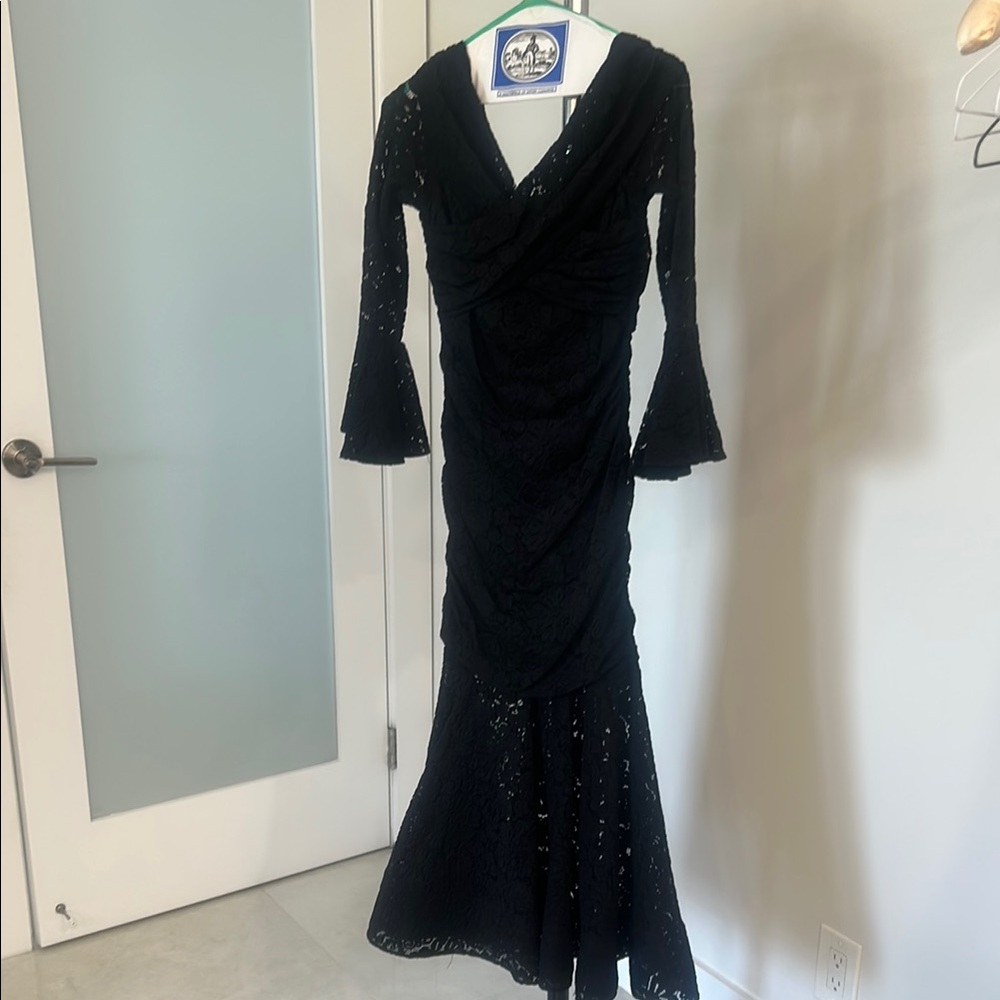 Elegant Black Lace Dress